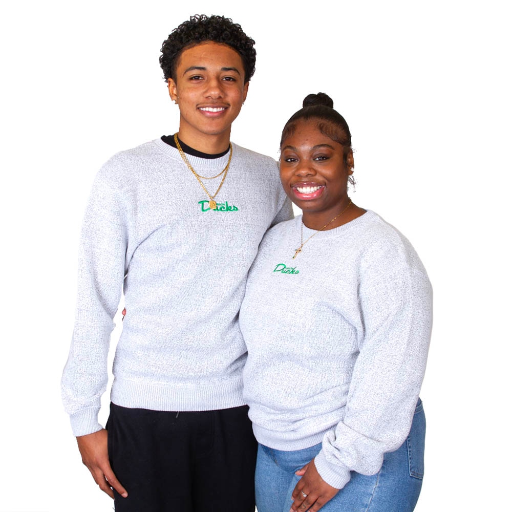 Ducks Spirit, Grey, Pullover, Cotton Blend, Men, Unisex, Salt & Pepper, U-Scape, Sweatshirt, 954152